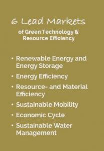 die 6 GreenTech Leitmärkte